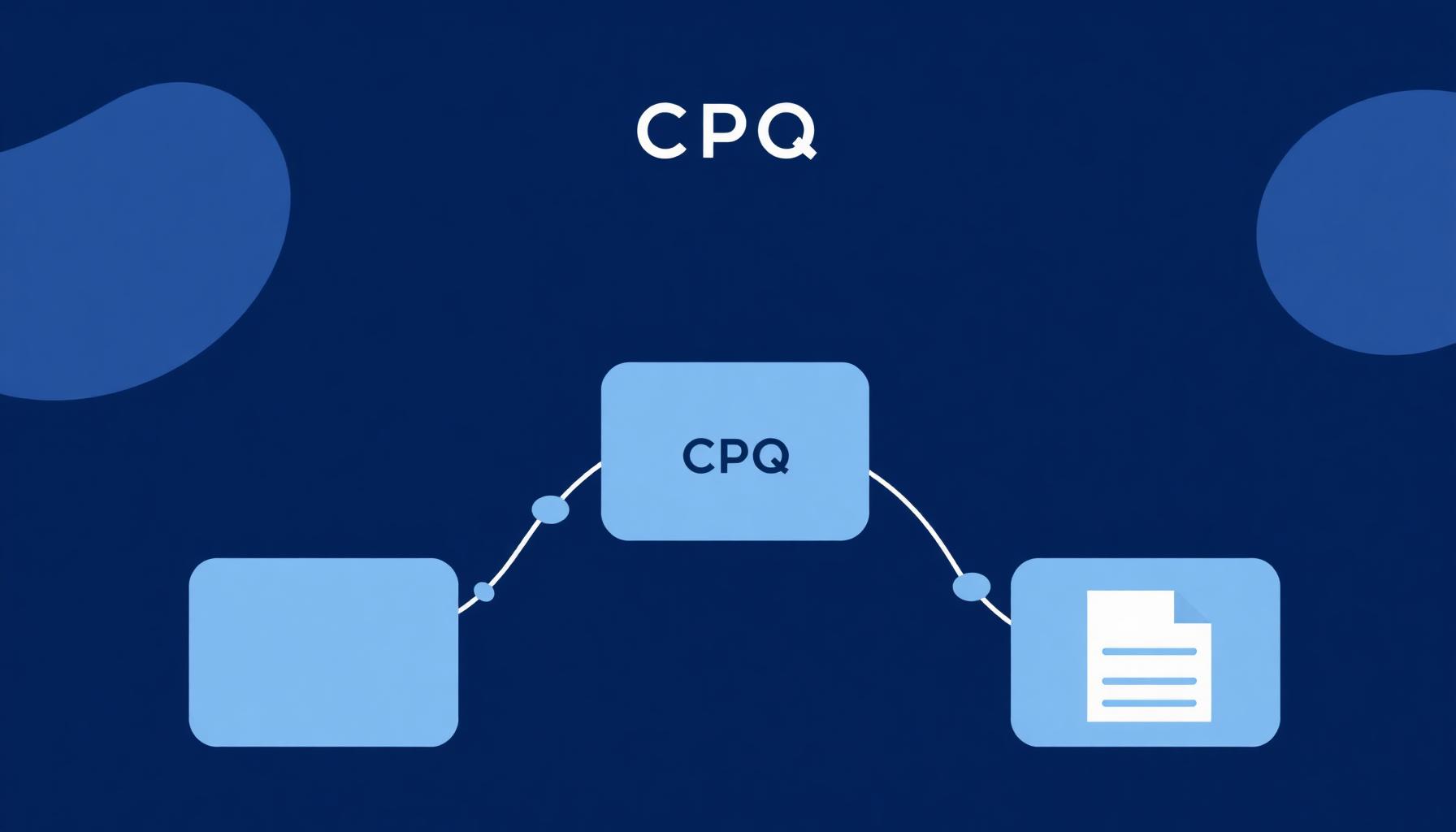 Diagramma che illustra il flusso CPQ: configurazione prodotto, regole di prezzo e generazione del preventivo